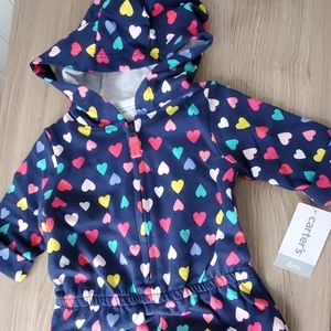 Carters hoodie onesie
